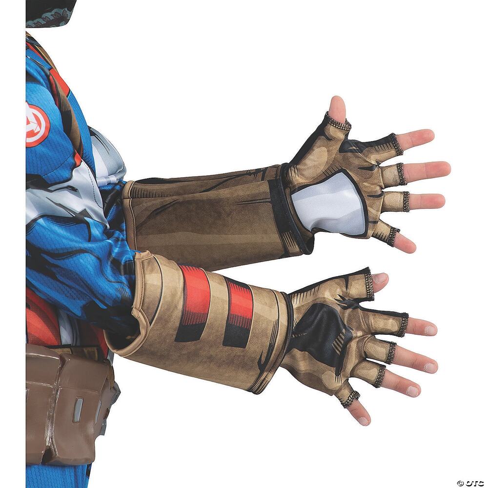 CHILD MARVEL CAPTAIN AMERICA MARVEL STEVE ROGERS GLOVES COSTUME